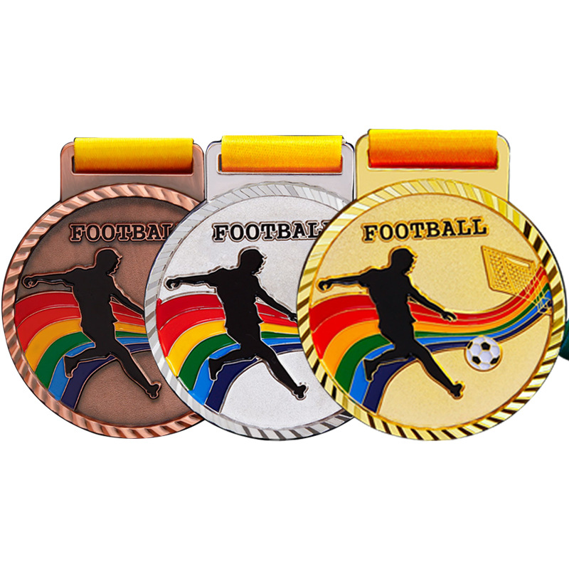 Football Medals Games Football Basketball Running Medals Blank Medals Wholesale High-grade Medals Gold Foil Medals