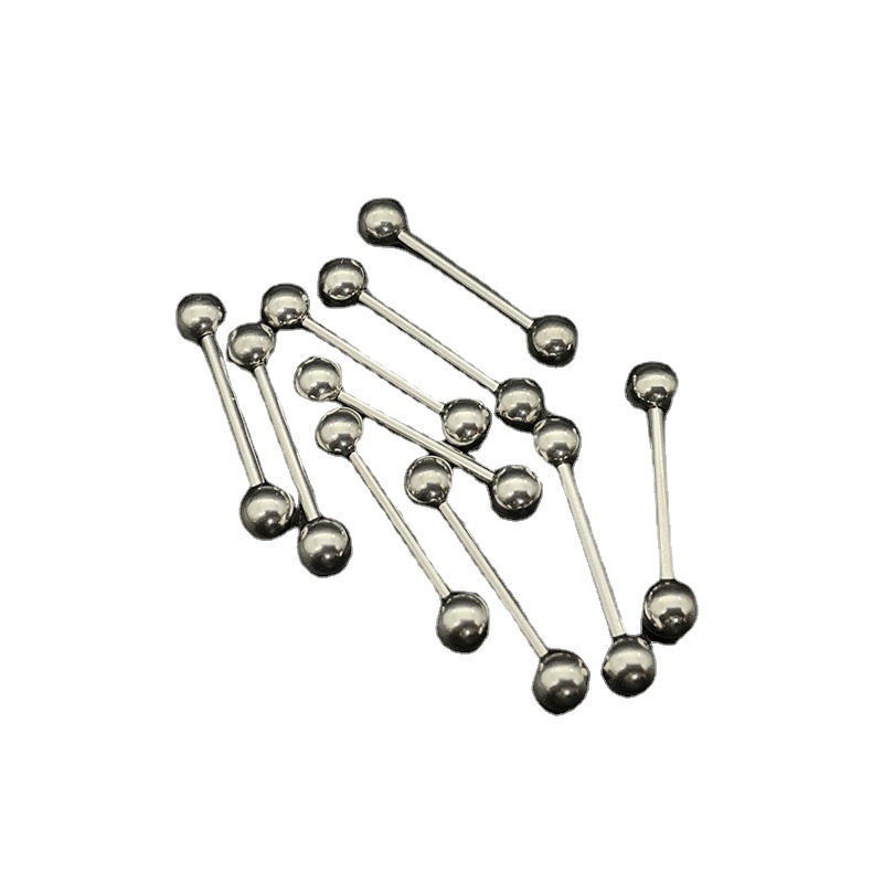 Spot cross-border titanium steel medical steel straight bar tongue nail ear Bridge nail ear bone nail breast nail stainless steel anti-allergy puncture