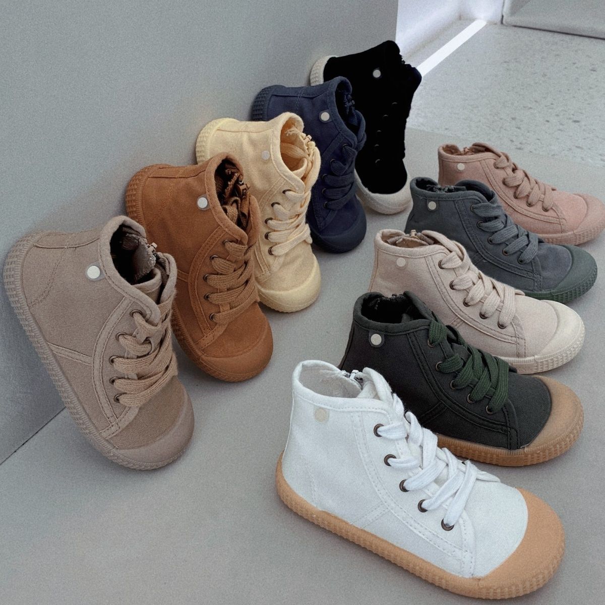 Wholesale Kindergarten Baby Cloth Shoes Soft Sole Spring and Autumn Korean Style Canvas Shoes Boys and Girls Casual Shoes Children's Shoes