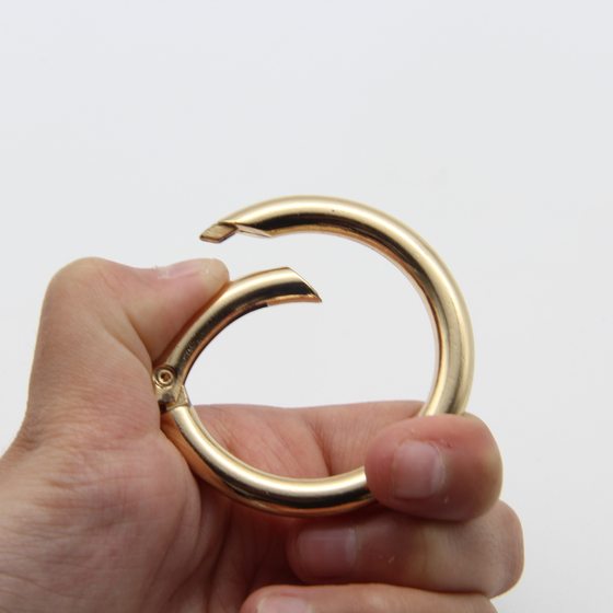 Spring ring open ring alloy keychain bag ring key ring DIY jewelry hanging buckle accessories factory wholesale