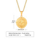 Gold pendant + O chain 60cm