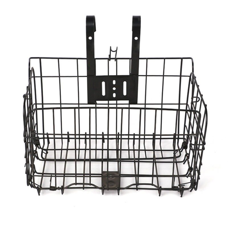 Mountain bike student bicycle front and rear hanging side hanging folding basket riding supplies bicycle Folding Basket
