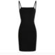 Summer Girl's Nightclub Women's Sexy Backless Skirt Split Sexy Temptation Bed Slip Skirt Small Black Skirt
