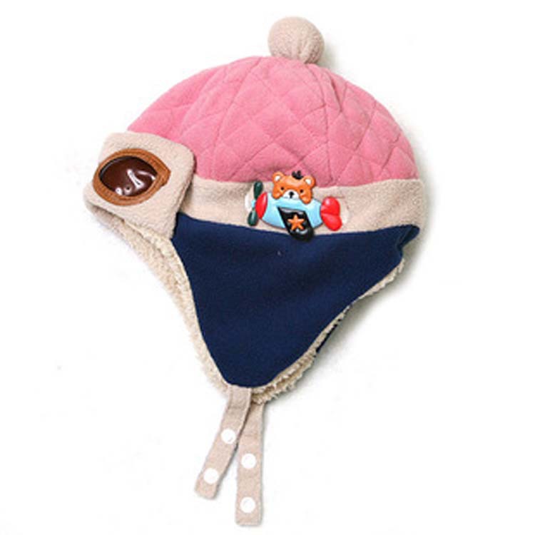Korean style autumn and winter baby ear protection hat Lei Feng hat cute baby Autumn and Winter children warm thickened hat