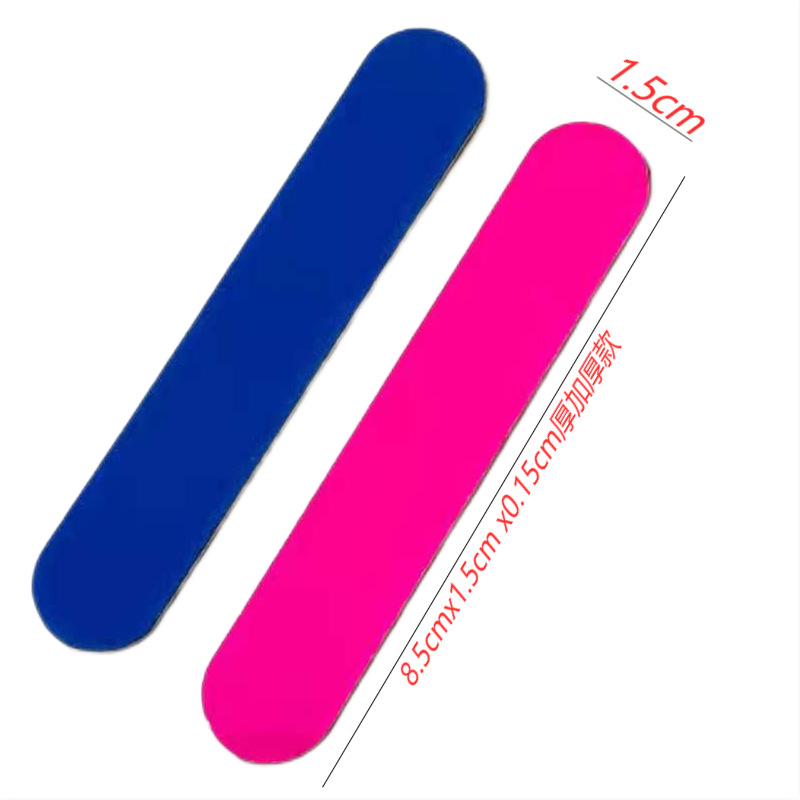 Factory spot wood nail file 8.5cm double color red/blue nail file grinding strip nail tool