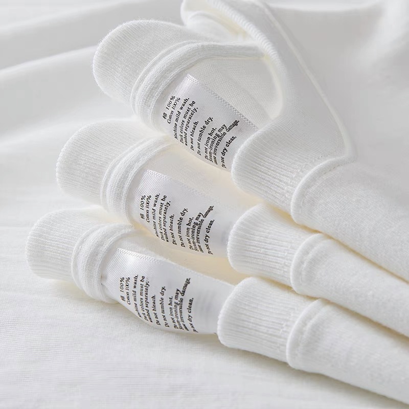 320g heavy American cotton short-sleeved T-shirt couple solid color top casual plus size bottoming shirt men and women bottoming shirt