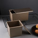 450g corrugated toast box with lid non-stick aluminum alloy Tusi mold carbon steel bread baking mold factory wholesale