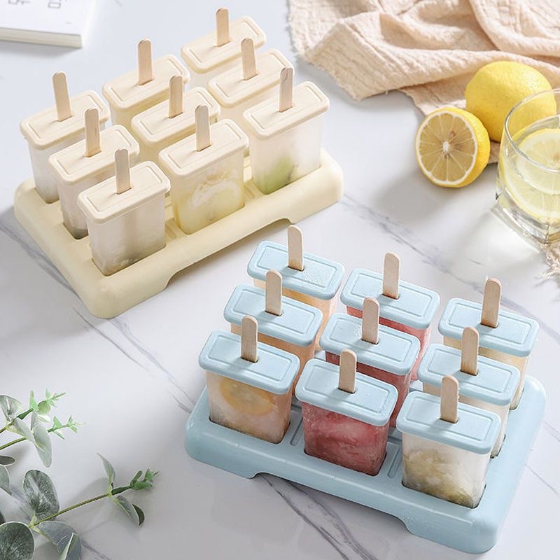 Popsicle Mold Homemade Household Ice Cream Model with Homemade Popsicle Ice Cream Powder Sorbet Popsicle Mold