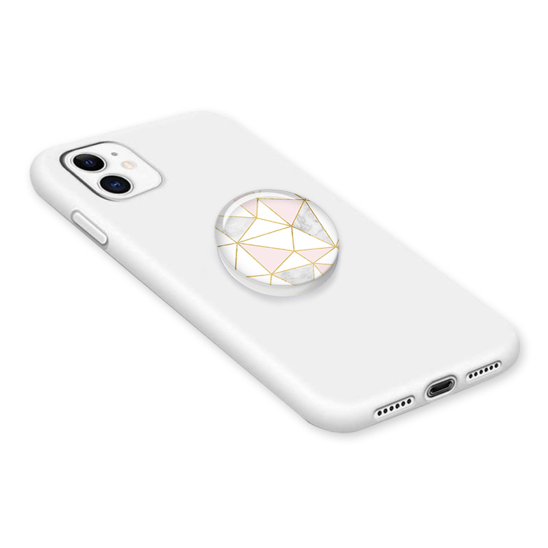 Gift logo TikTok Online Celebrity Live Desktop Telescopic Airbag pop Glue Dropping Marble Mobile Phone Bracket Gift