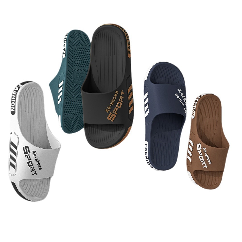 Deodorant slippers men's summer plus size 2025 new indoor home sandals widened non-slip sports men's shoes wholesale