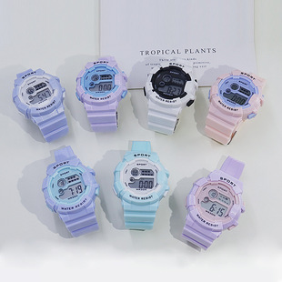 Factory wholesale multi-functional electronic watch for boys and girls student sports alarm clock luminous couple Fashion Watch