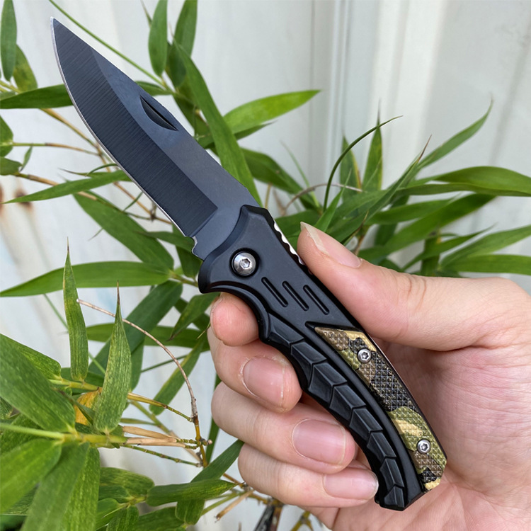 Folding Knife outdoor knife high hardness stainless steel non-slip camping knife portable outdoor knife folding knife