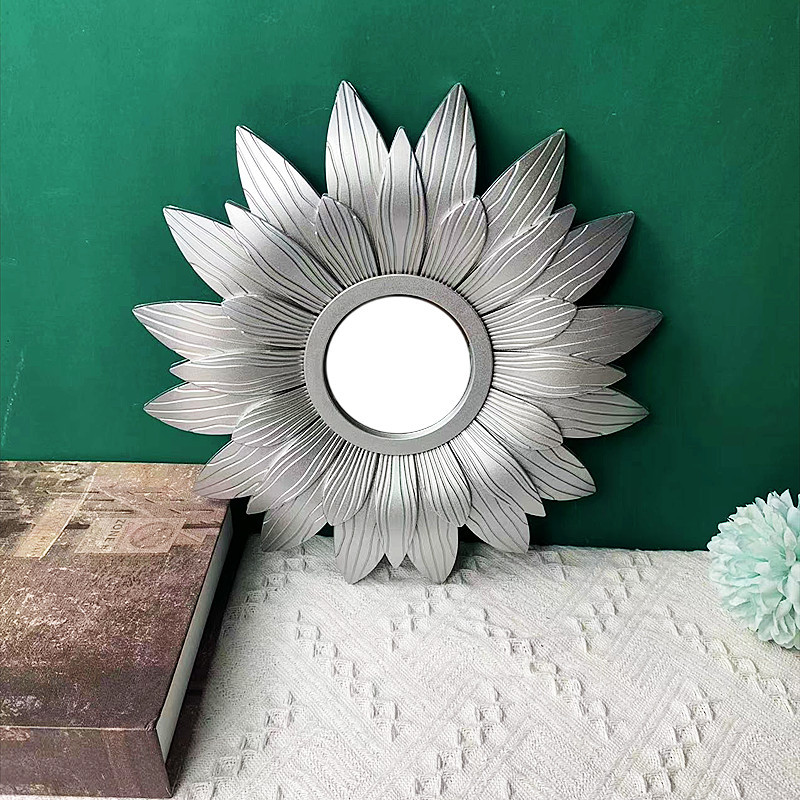 ins Nordic Mirror Plastic Tapestry Makeup Mirror Bedside Bedside Bedroom Homestay Entrance Hotel Home Decorations Wall Hanging