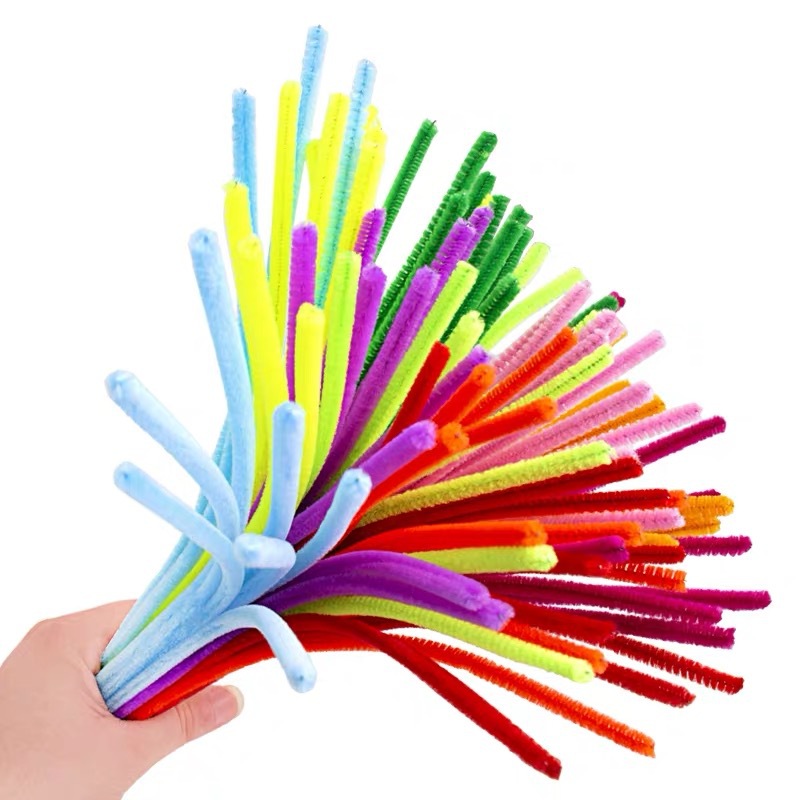 Wool Twist Rod Kindergarten Wool Creative Production Material Educational Toys Wool Wool Wool Wool Wool Colorant 100 Root