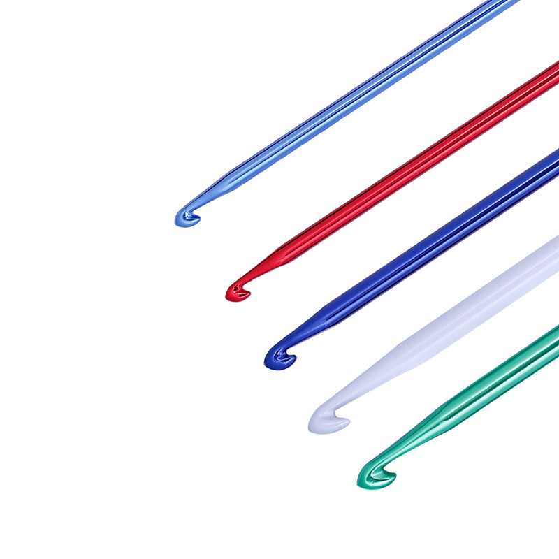 Knitting tool sweater needle Afghan color (SKC aluminum crochet with beads 35CM)