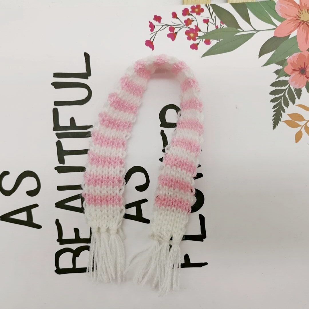 Spot Knitted Brooch Scarf Headwear Bag Decoration Spot Mini Doll Plush Toy Doll Accessories Jewelry