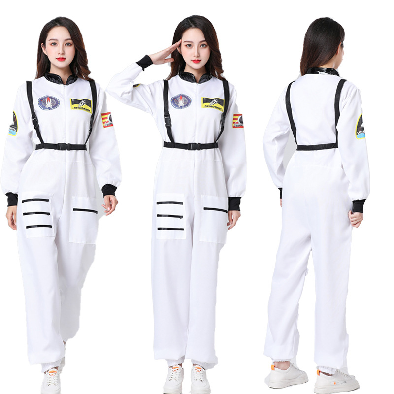 Halloween Astronaut Space Suit Pilot CoS Character Aviator Costume Astronaut Costume Stage Costume Play Dress