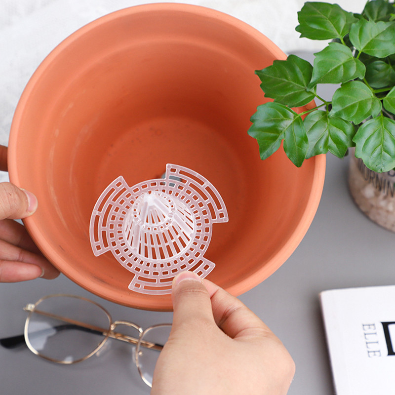 Cross-border flowerpot bottom strainer three-dimensional flowerpot leak-proof soil gasket breathable permeable insect-proof gasket cone pad net