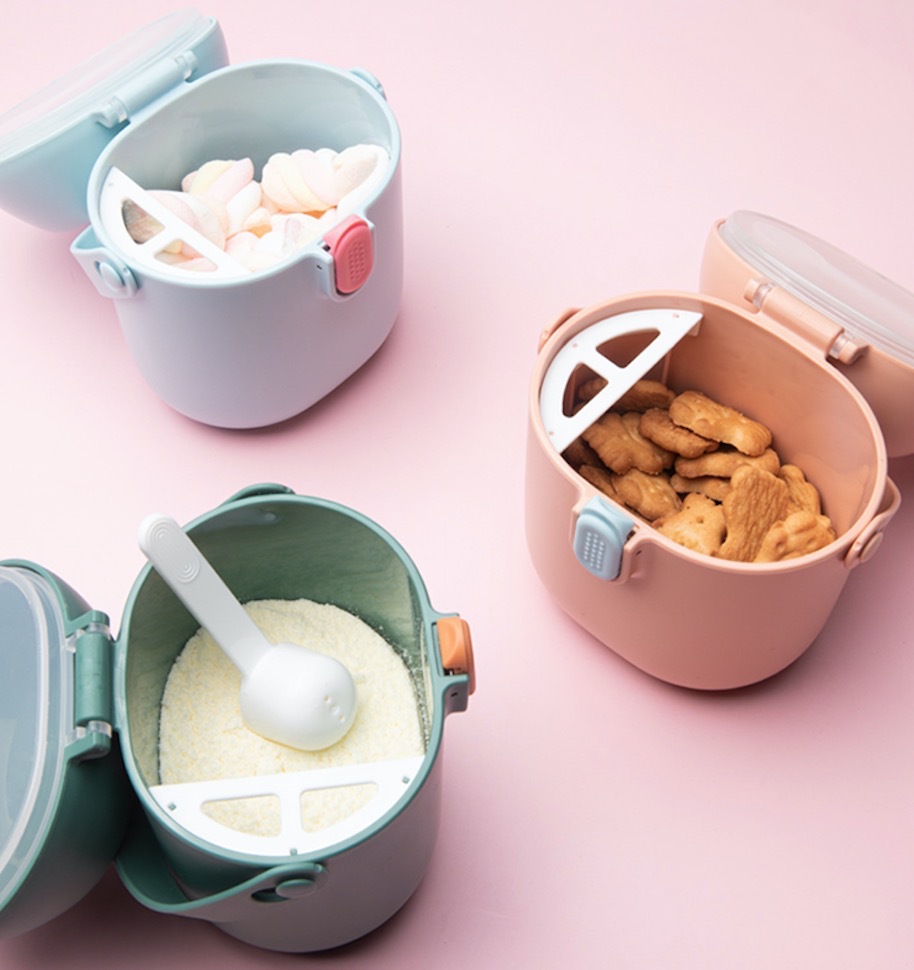 Baby milk powder box portable portable out large capacity milk powder sealed storage box complementary food box rice powder box wholesale