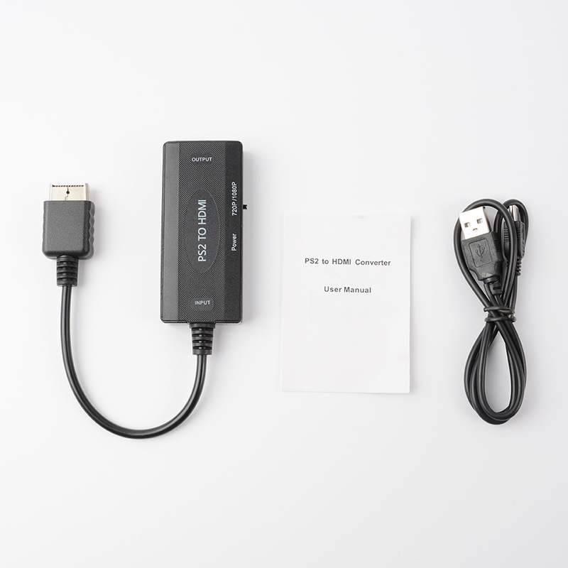 PS2 TO HDMl adapter PS2 TO HDMI PS2 TO HDMI with audio and video converter game interface