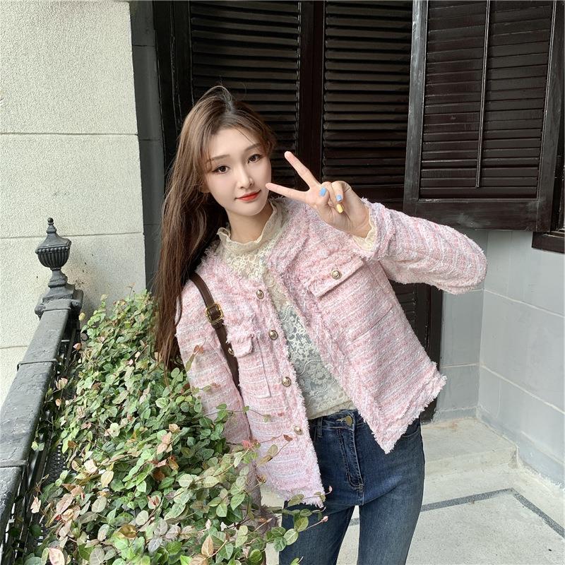 Chanel Style Tweed Coat Autumn and Winter 2025 New Elegant Tassel Chic Short Street Long Sleeve Top Women's Clothing