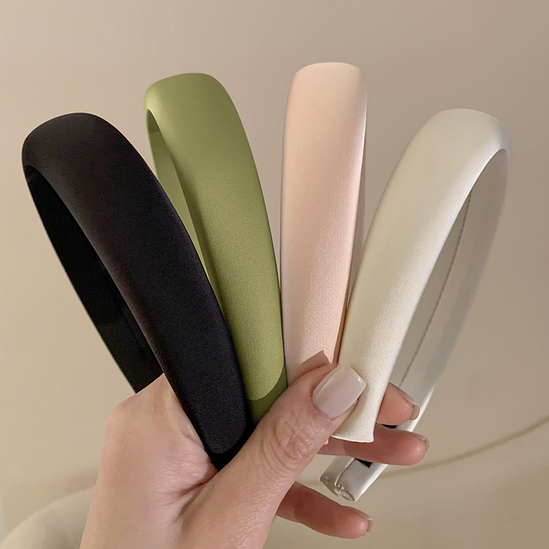 Liu Yifei's same style hairpin headband for women 2024 new high-ceiling hair bundle high-end satin face wash headband