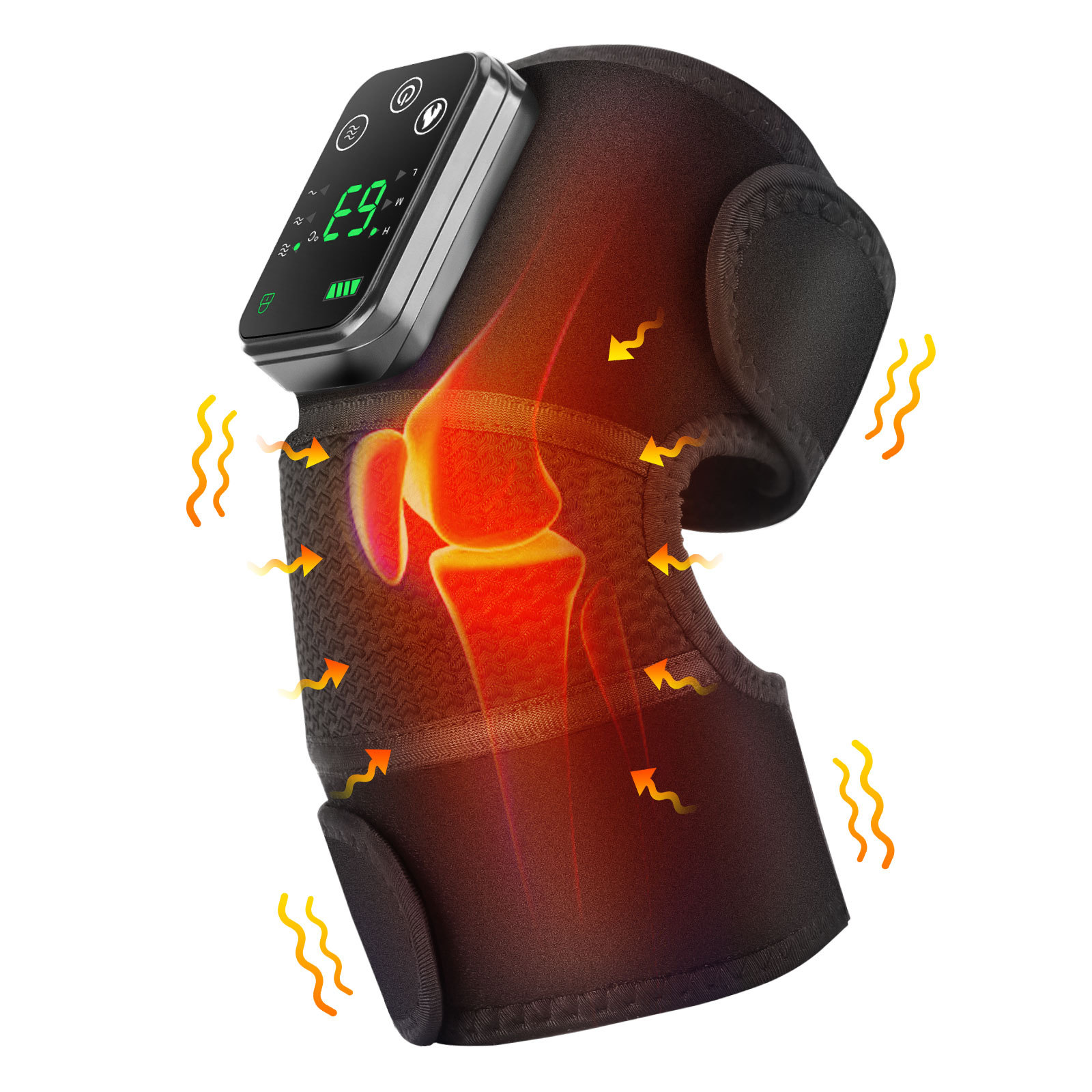 Cross-Border electric heating kneepad intelligent vibration fever old cold leg shoulder massager hot compress physiotherapy massage instrument