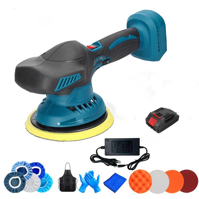 21V Lithium electric polishing machine waxing machine wireless portable car polishing and polishing adjustable speed handheld grinding machine