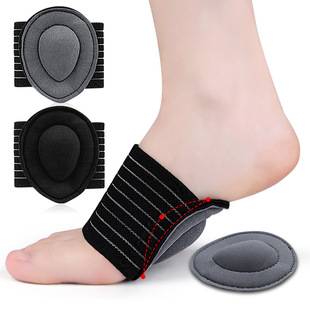 Bandage foot pad flat foot bow support shock absorption foot Protector Velcro adjustable sports foot pad