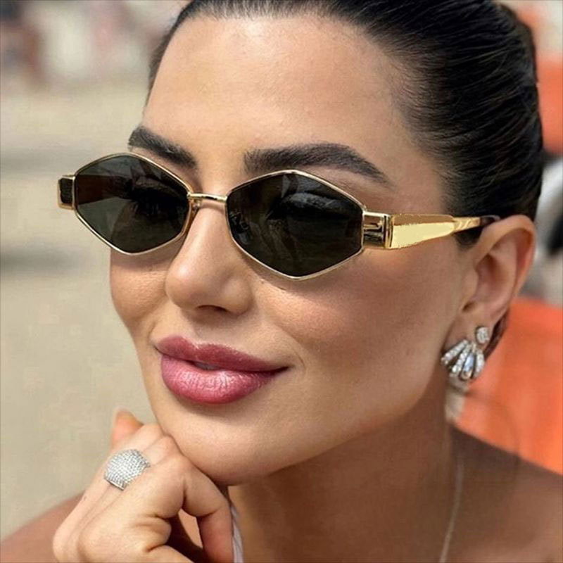 2025 cross-border new diamond sunglasses amazon hot lenses diamond metal fashion sunglasses men and women