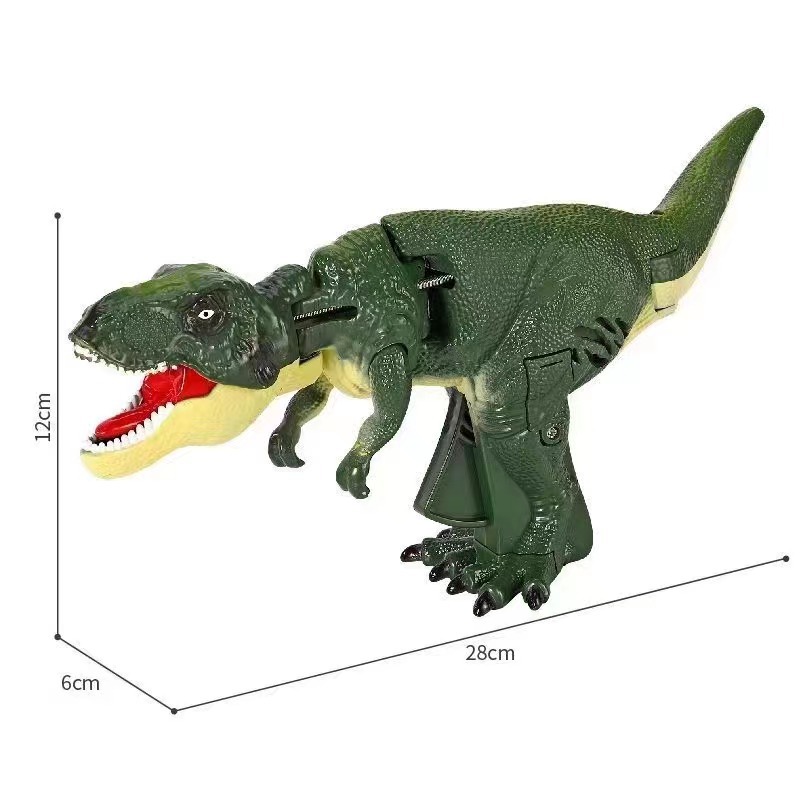Cross-border children's dinosaur manipulator clip creative gift pressing toy telescopic decompression dinosaur Pecker Spring