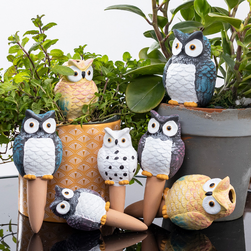 Rizenghong Ceramic № 8 Big Owl Seperator Устройство для полива цветов Устройство для ленивого капельного орошения Устройство для полива воды Эксклюзивно для трансграничных