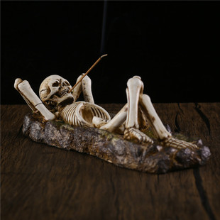 Creative leisurely skull line incense incense incense soothing incense support Zen atmosphere decoration ornaments cross-border hot sale