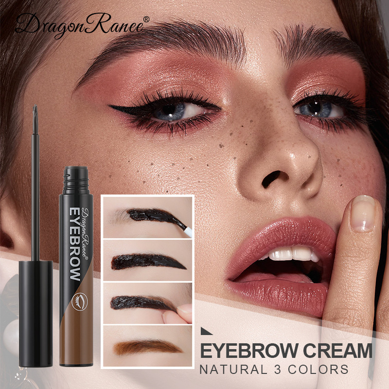 Cross-border tearing eyebrow gel eyebrow dye cream women's long-lasting waterproof non-fading eyebrow dye liquid eyebrow painting lazy beginner