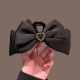 High-grade love satin bow grip clip