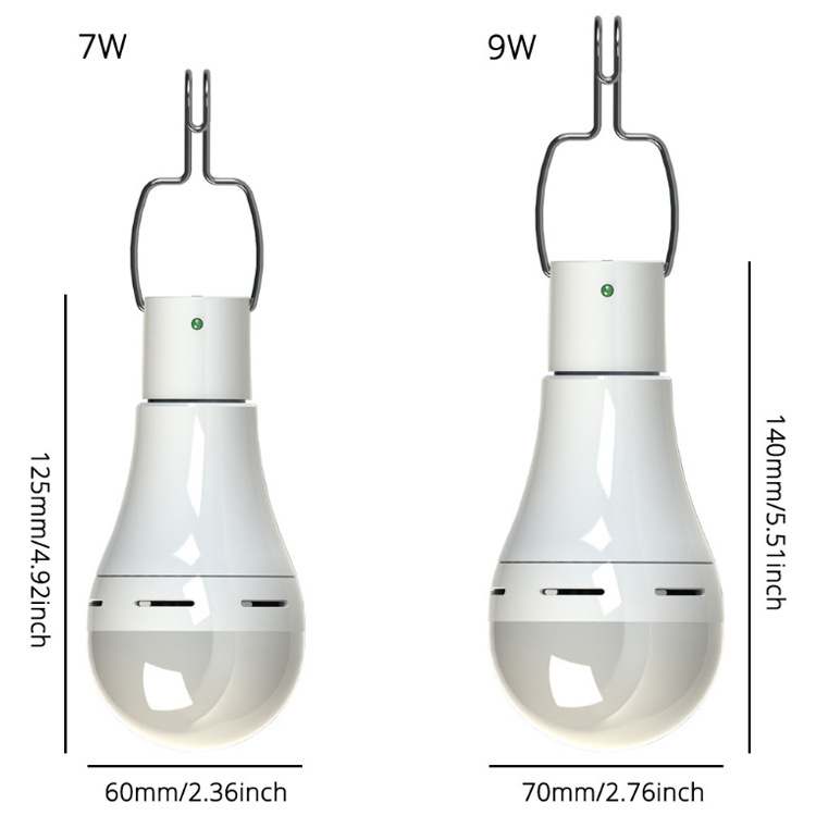 LED energy-saving lamp solar bulb lamp USB rechargeable household lamp outdoor camping power outage emergency light wireless remote control