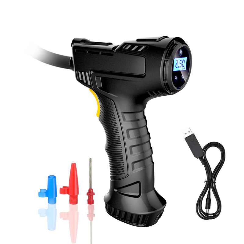 Wireless charging car handheld air pump for car car electric portable tire air pump
