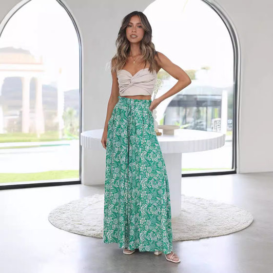 2025 European and American Autumn and Winter Independent Station Amazon Casual Wide Leg Explosions Loose Casual Fashion Pants Women