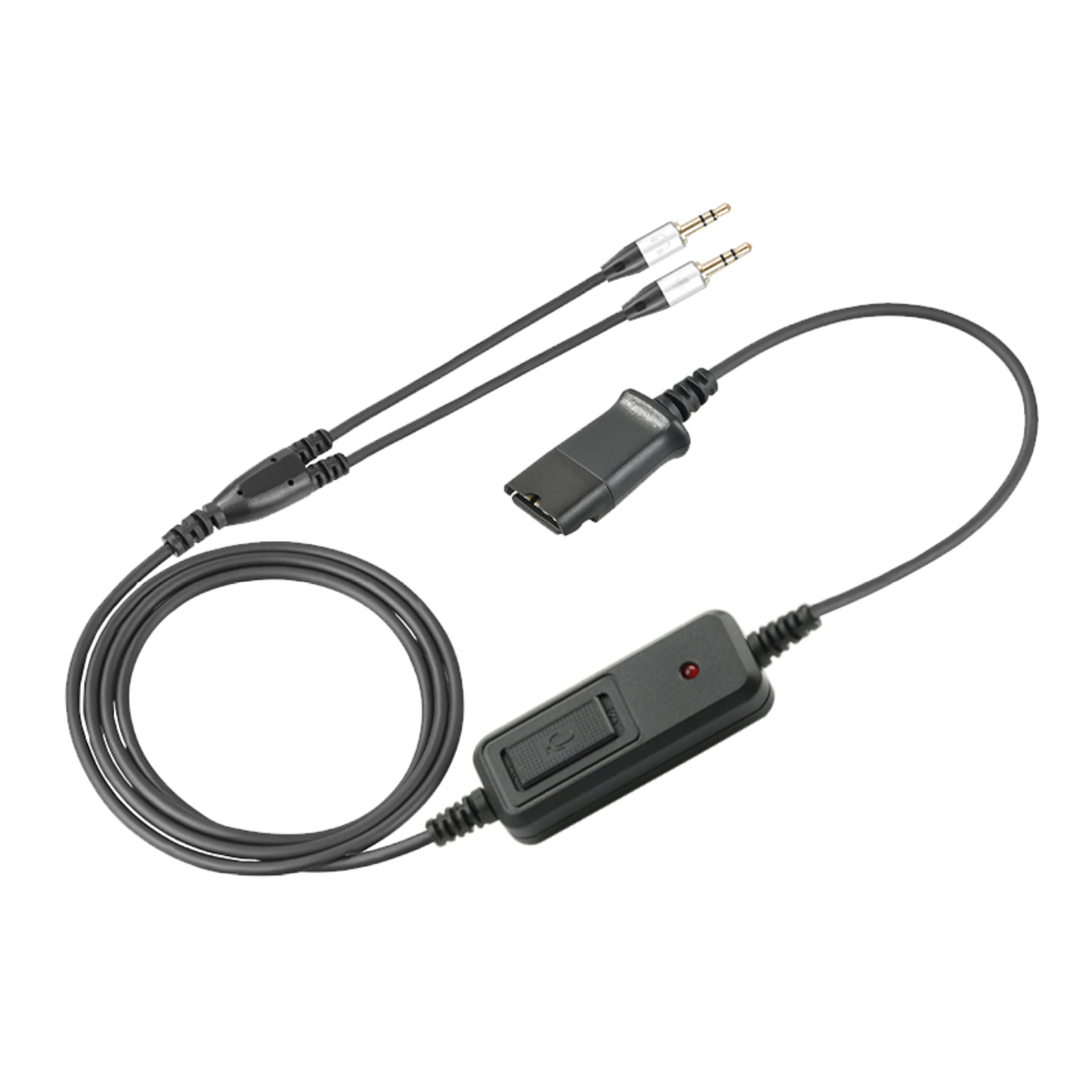 Zhongdaxun call center telephone sales customer service headset 3.5 double plug computer headset headset QD cable