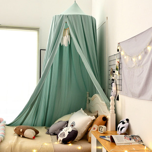 Cross-border Exclusive for Amazon Dome Bed Curtain Nordic ins Style Children's Suspended Mosquito Net Bed Tent Blackout Bed Curtain