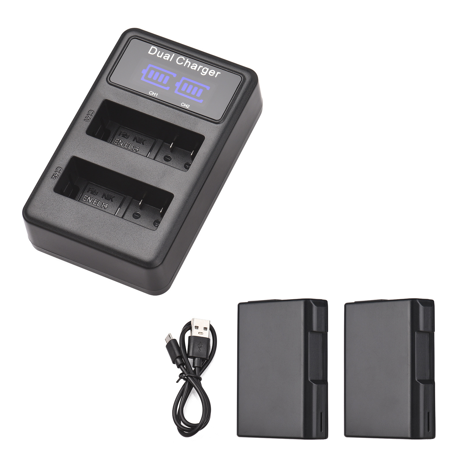 Suitable for Nikon canon Sony dual charge three charge four charge six charge camera battery charger, etc.