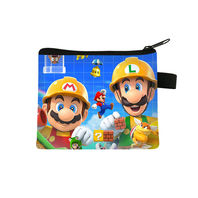 Super Mary Bag Children's Coin Purse Student Cartoon Cute Card Bag All-match Fashion Zipper Storage Bag