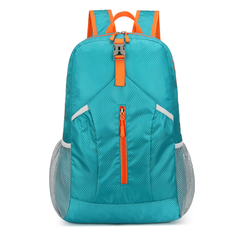 Cross-border Sports Backpack New Outdoor Water-repellent Mountaineering Bag Lightweight Large Capacity Portable Solid Color Folding Travel Bag