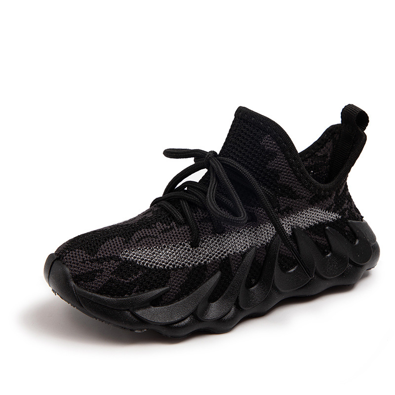 Children's Sneakers New 2023 Spring and Summer Comfortable Flying Woven Octopus Boys and Girls Running Shoes Coconut Shoes