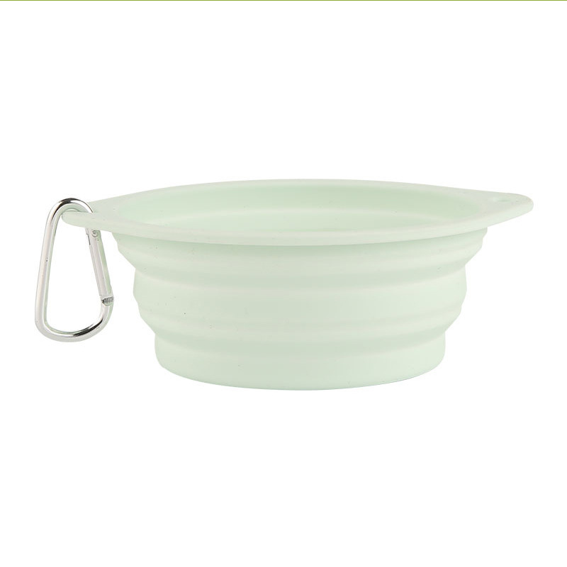 Pet folding Bowl outdoor portable dog bowl travel dog feeder cat and dog drinking basin silicone wholesale