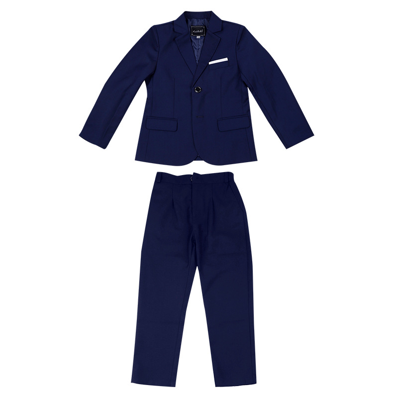 Children's Suit Korean-style New Large-sized Children's Plus-sized Plus-sized Solid Color Small Suit Boys' Flower Girl Speech Host Dress