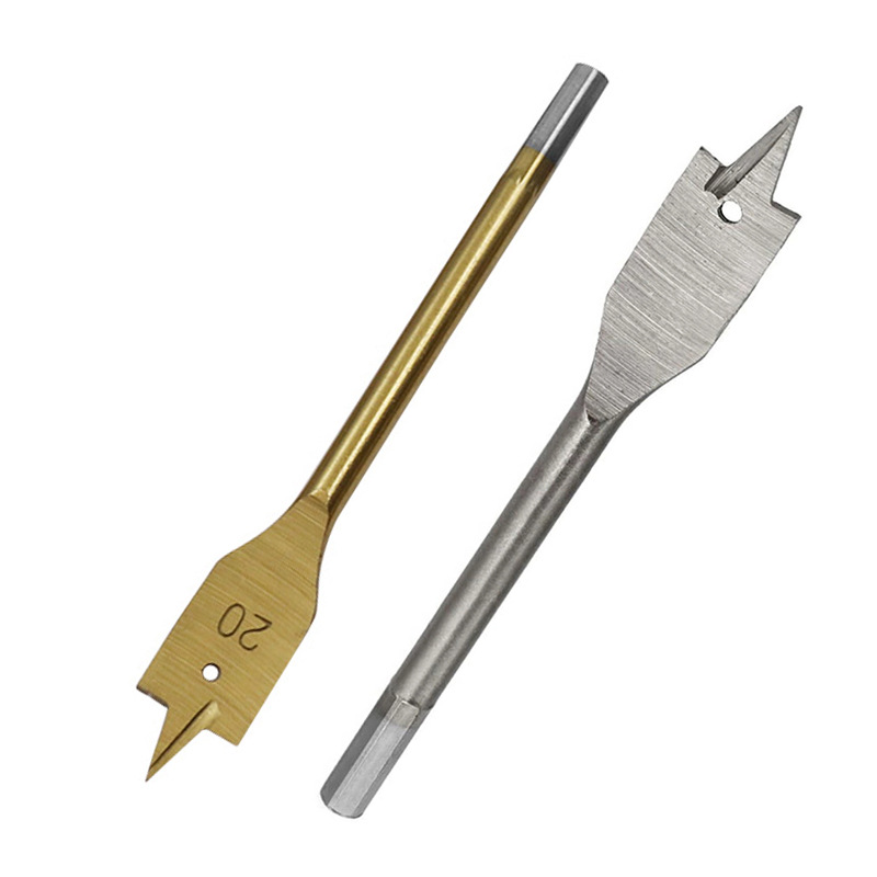 Cross-border woodworking flat drill hand electric drill drilling tool set wholesale multi-functional hexagonal shank three-tip woodworking drill