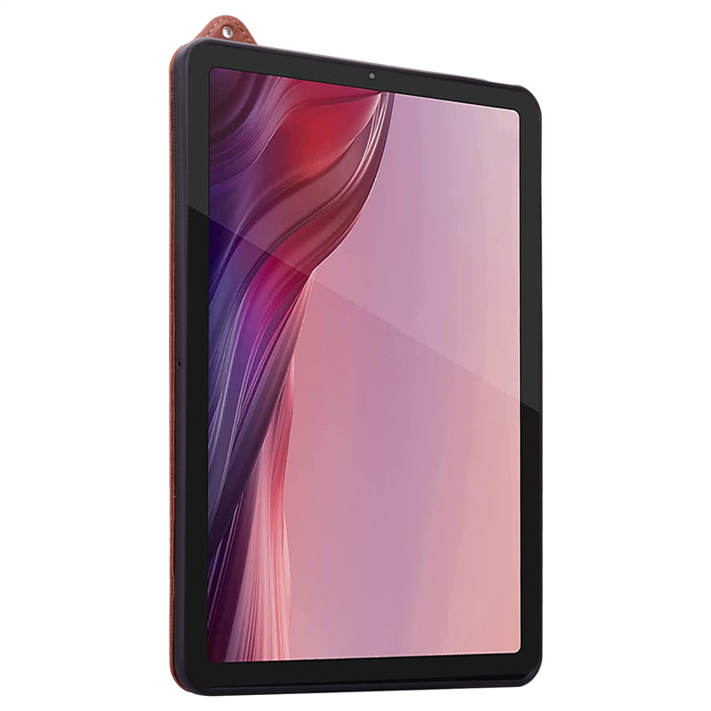 For ipad mini67 flat shell Samsung Tab S10 solid color crazy horse pattern wristband bracket anti-fall shell M9
