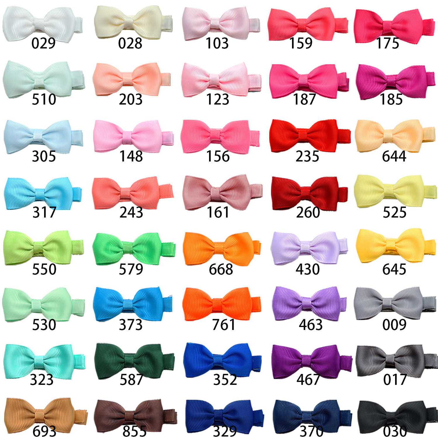 European and American children's jewelry Amazon non-slip bow hairpin 40 color baby headdress hair accessories cloth hairpin in stock