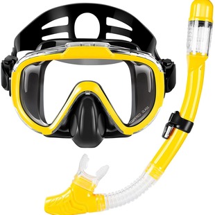 2022 New Amazon adult snorkeling suit diving goggles full dry breathing tube suit snorkeling two-piece set